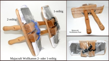 Majacraft Mini Combs double Row - Wollkamm 2-reihig